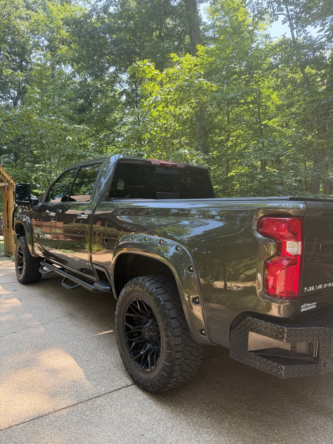 Detailed black pickup truck